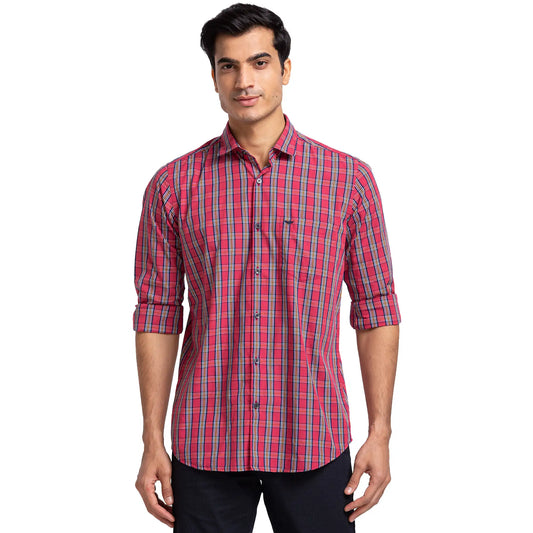 Men Slim Fit Blue Shirt