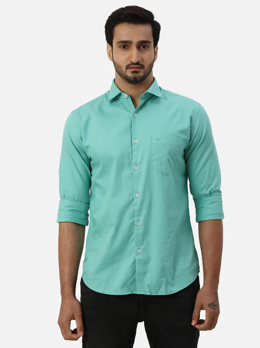 Men Slim Fit Red Shirt