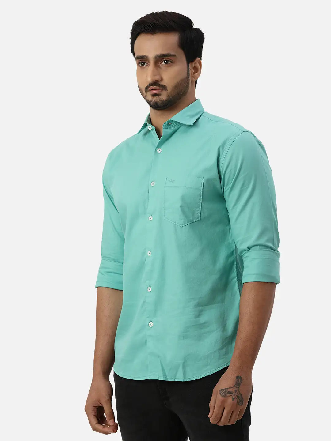 Men Slim Fit Red Shirt