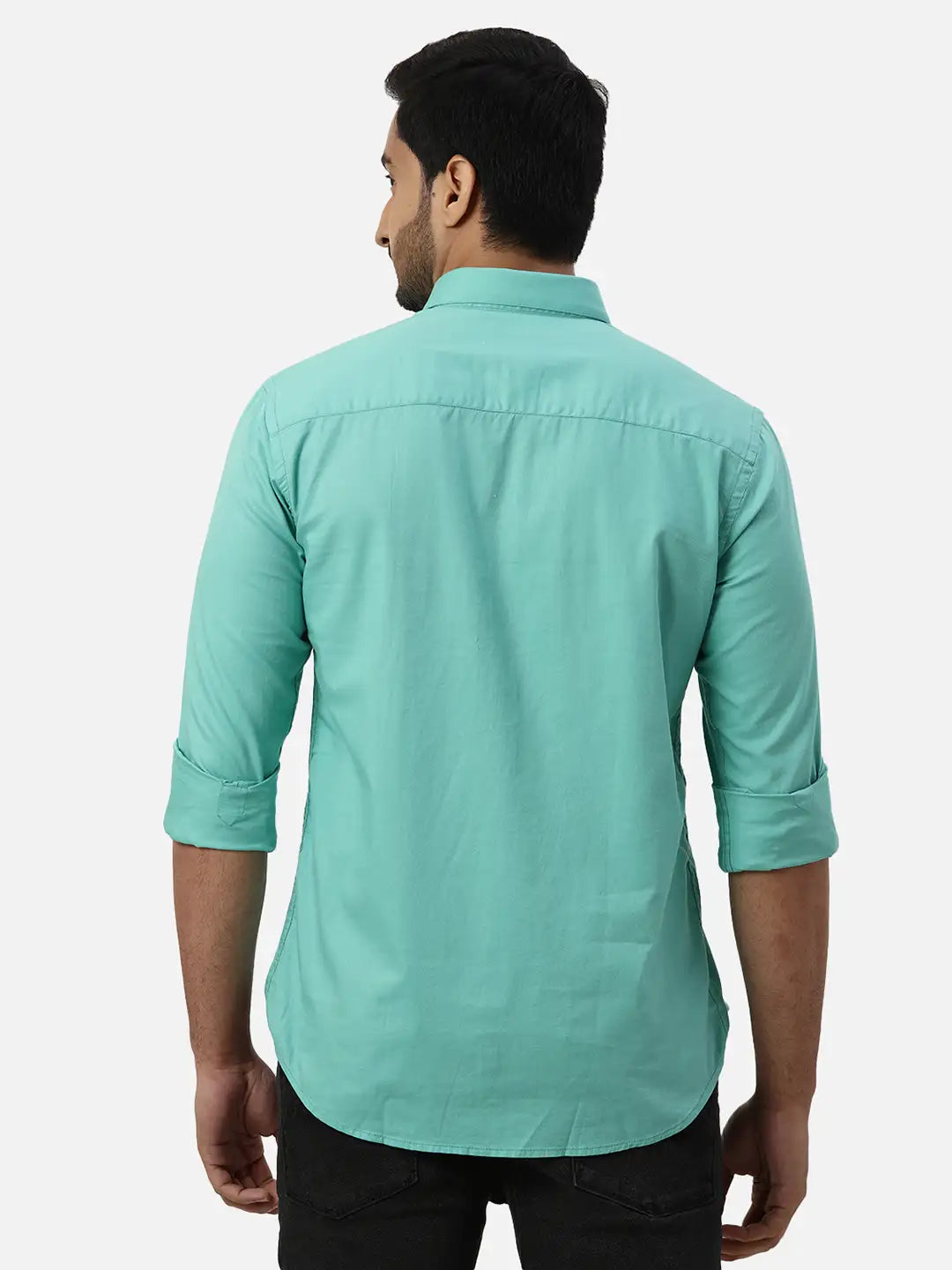 Men Slim Fit Red Shirt