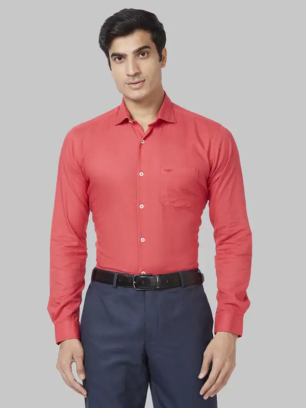 Men Slim Fit Violet Shirt