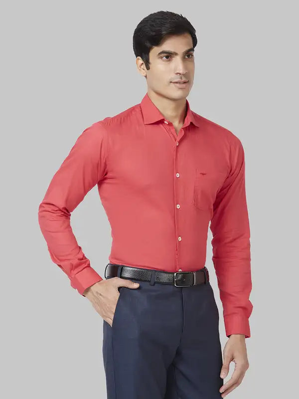 Men Slim Fit Violet Shirt