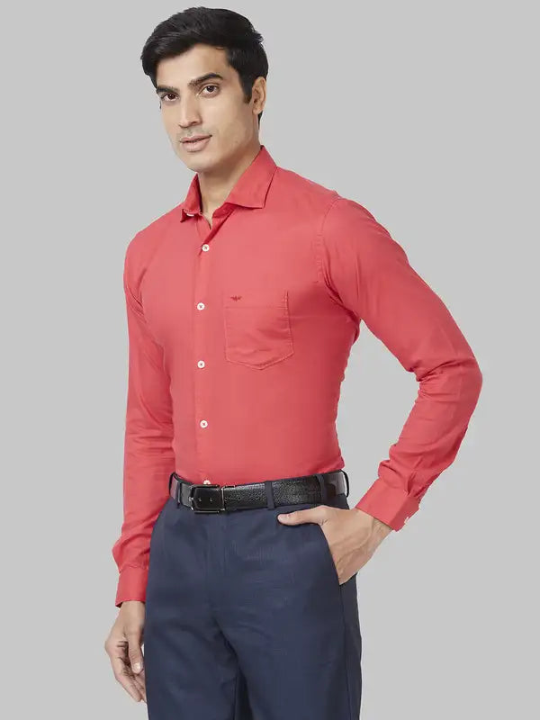 Men Slim Fit Violet Shirt