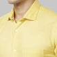 Men Slim Fit Orange Shirt