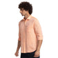 Men Slim Fit Light Fawn Shirt