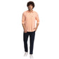 Men Slim Fit Light Fawn Shirt