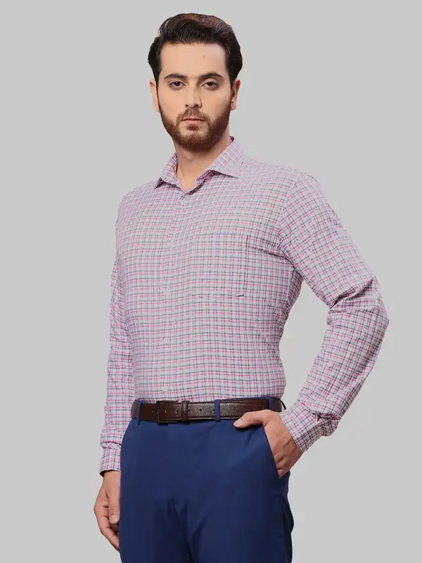 Men Slim Fit Violet Shirt