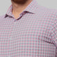 Men Slim Fit Violet Shirt