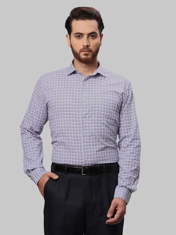 Men Slim Fit Grey Shirt