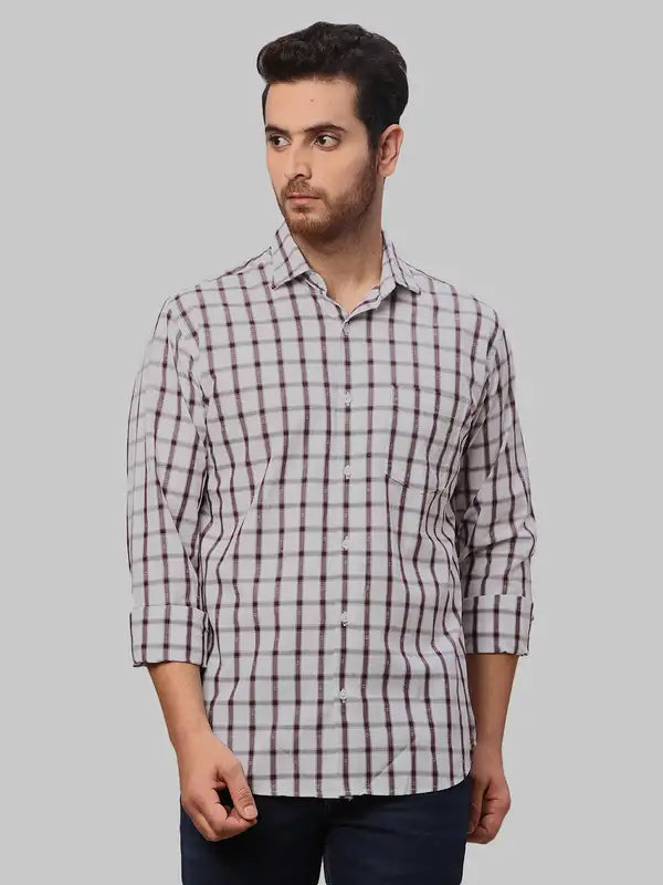 Men Slim Fit Green Shirt