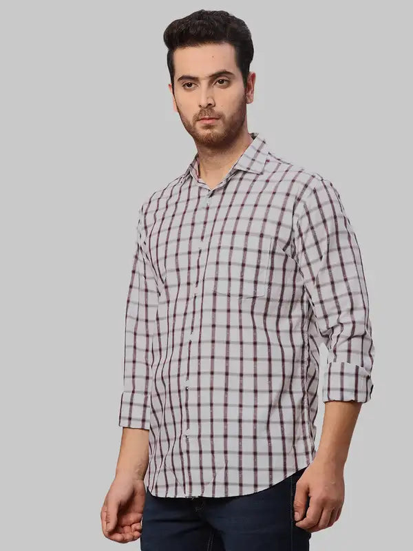 Men Slim Fit Green Shirt