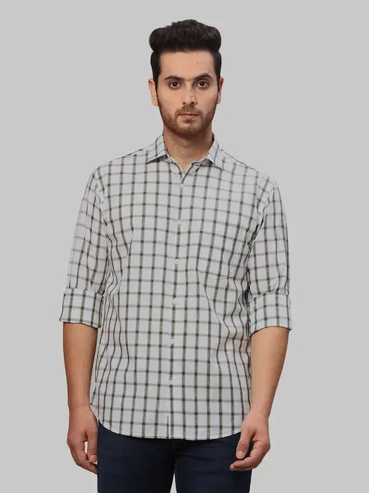Men Slim Fit Violet Shirt
