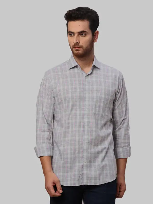 Men Slim Fit Blue Shirt