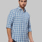 Men Slim Fit Blue Shirt