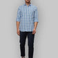 Men Slim Fit Blue Shirt