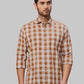 Men Slim Fit Brown Shirt