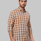 Men Slim Fit Brown Shirt