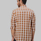 Men Slim Fit Brown Shirt