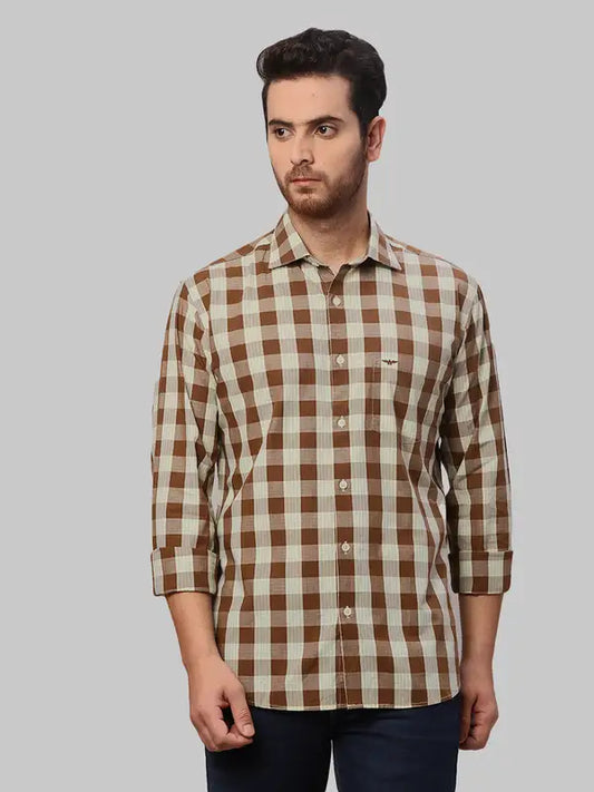 Men Slim Fit Red Shirt