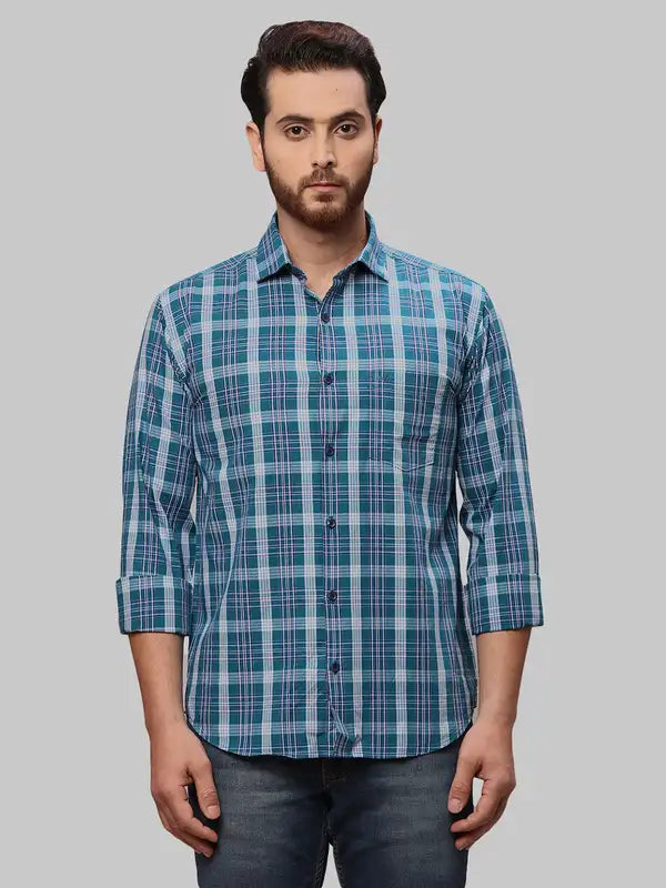 Men Slim Fit Grey Shirt