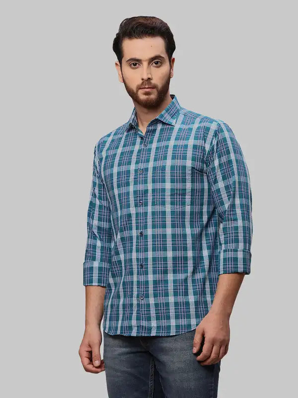 Men Slim Fit Grey Shirt