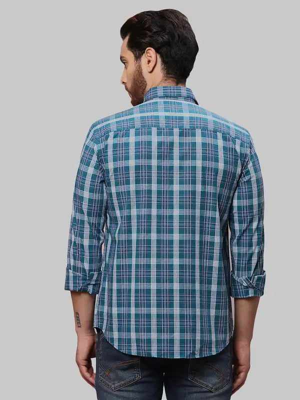 Men Slim Fit Grey Shirt