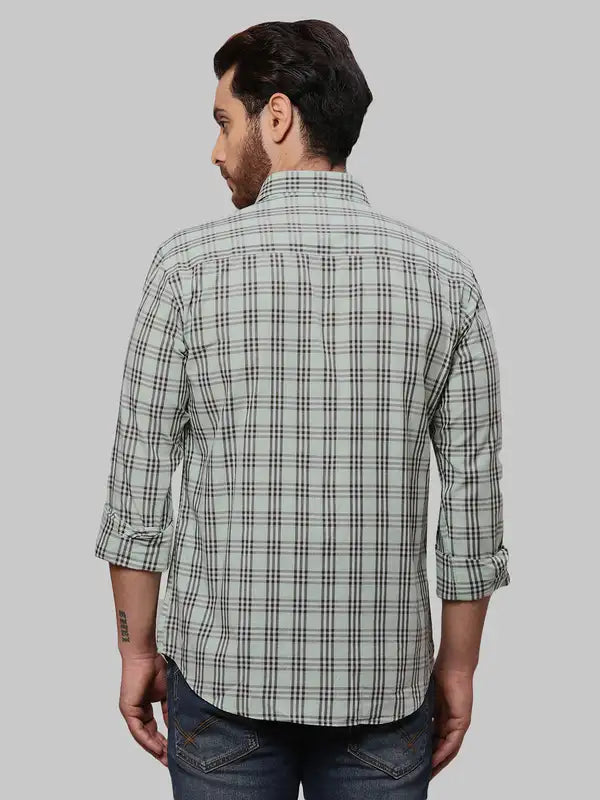 Men Slim Fit Blue Shirt