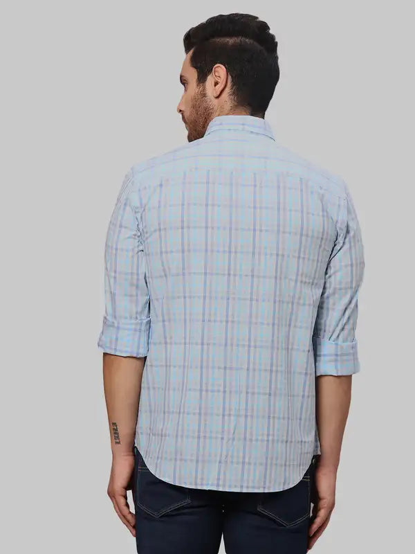 Men Slim Fit Green Shirt