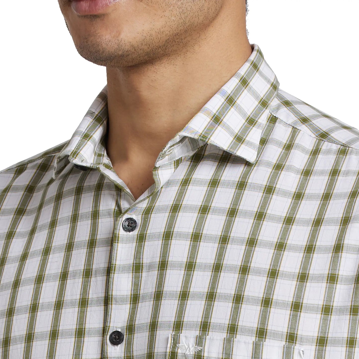 Men Slim Fit Light Yellow Shirt