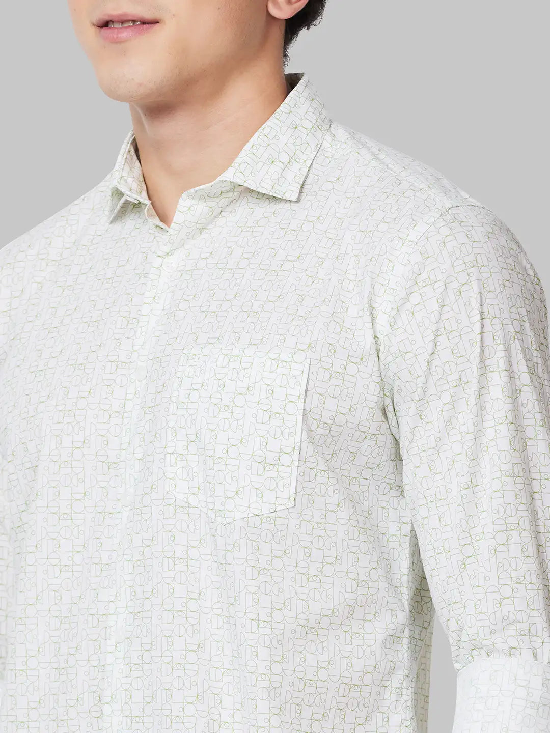 Men Slim Fit Brown Shirt