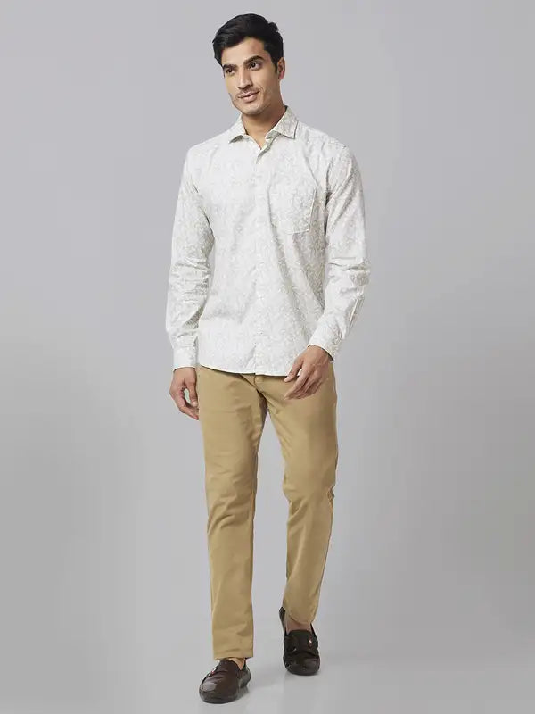 Men Slim Fit Blue Shirt
