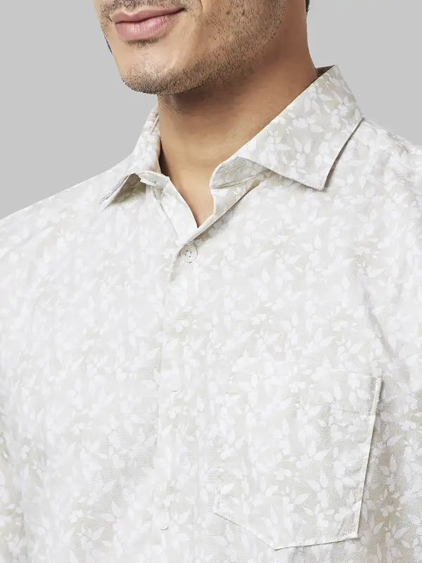 Men Slim Fit Blue Shirt