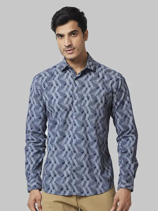 Men Slim Fit White Shirt