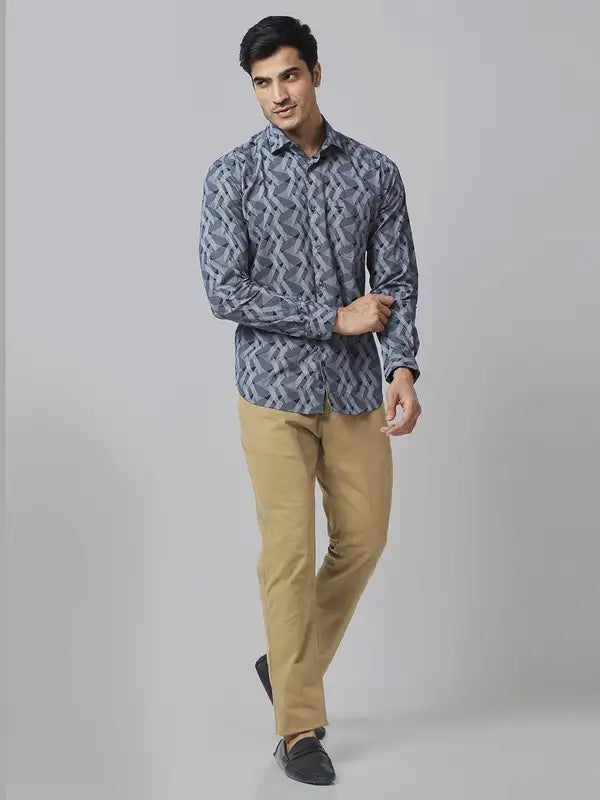 Men Slim Fit White Shirt