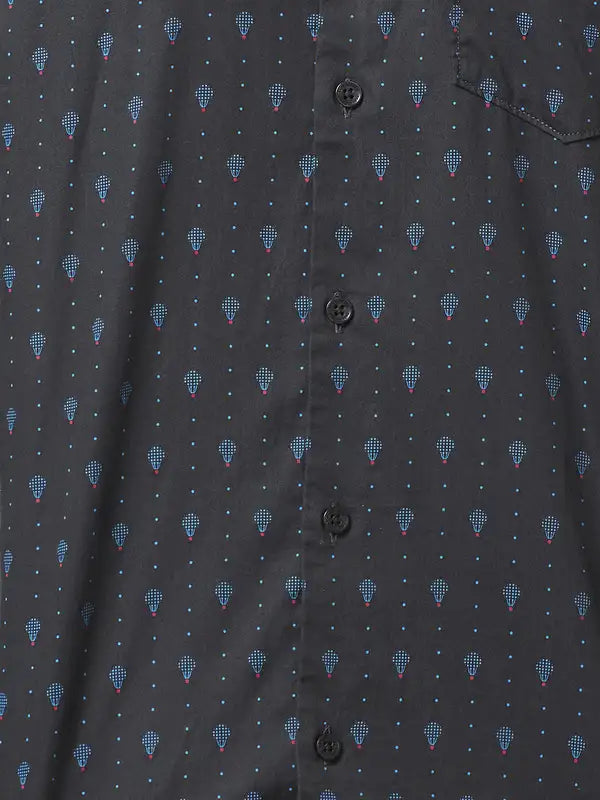 Men Slim Fit Blue Shirt