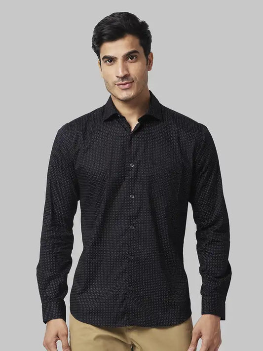 Men Slim Fit White Shirt