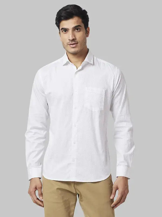 Men Slim Fit Blue Shirt