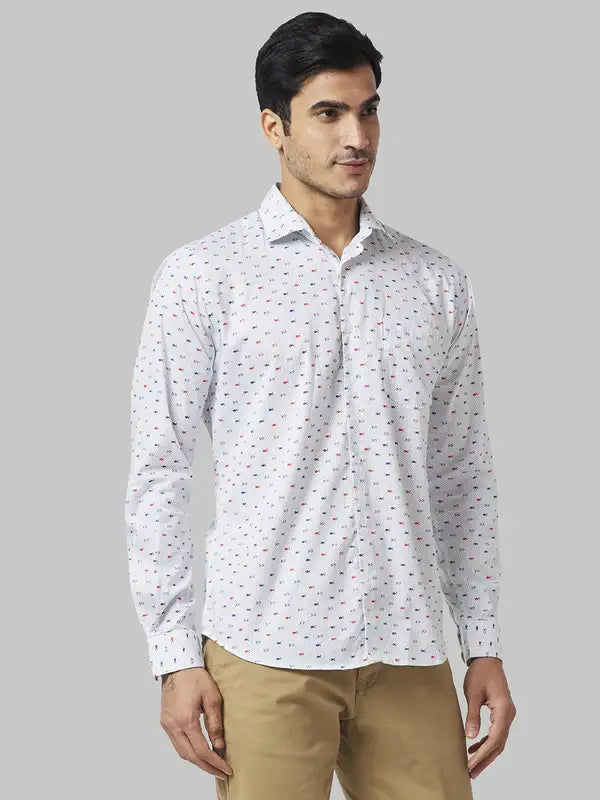 Men Slim Fit Blue Shirt