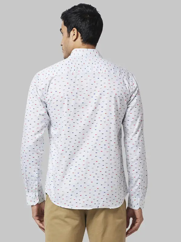 Men Slim Fit Blue Shirt
