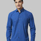 Men Slim Fit Blue Shirt