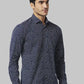 Men Slim Fit Blue Shirt