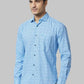 Men Slim Fit Blue Shirt