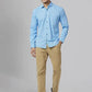 Men Slim Fit Blue Shirt