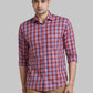 Men Blue Slim Fit Solid Cotton Shirts