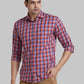 Men Blue Slim Fit Solid Cotton Shirts