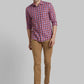 Men Blue Slim Fit Solid Cotton Shirts