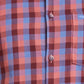 Men Blue Slim Fit Solid Cotton Shirts
