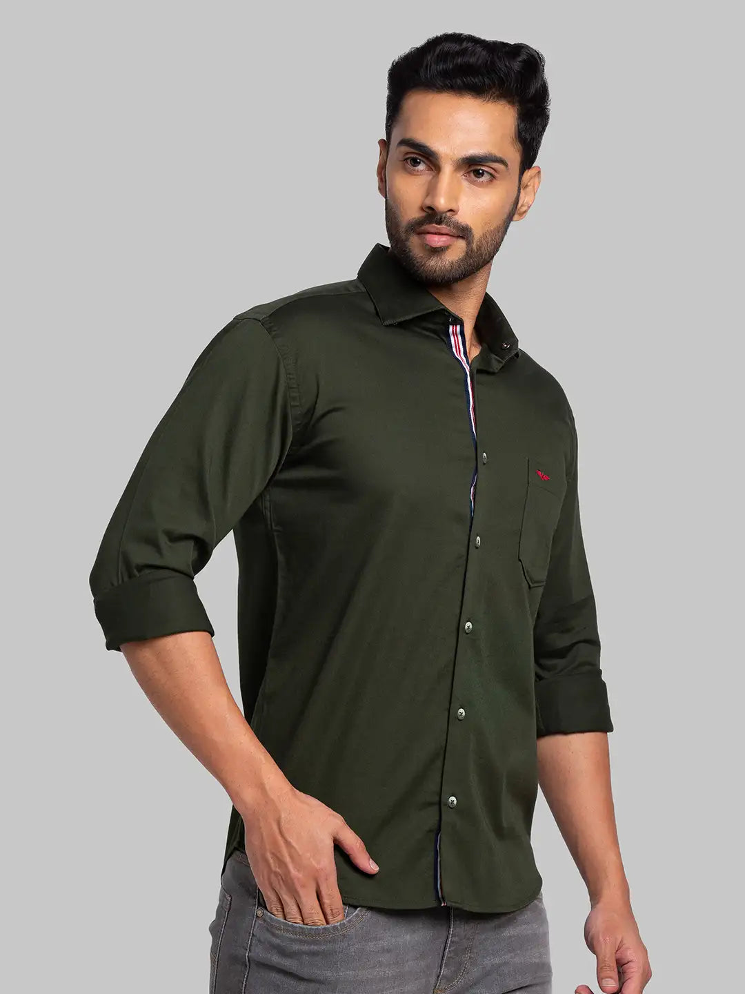 Men Fawn Slim Fit Checks  Cotton   Shirts