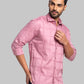 Park Avenue Men Maroon Checks Slim Fit Cotton Shirt