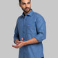 Park Avenue Men White Checks Slim Fit Cotton Shirt